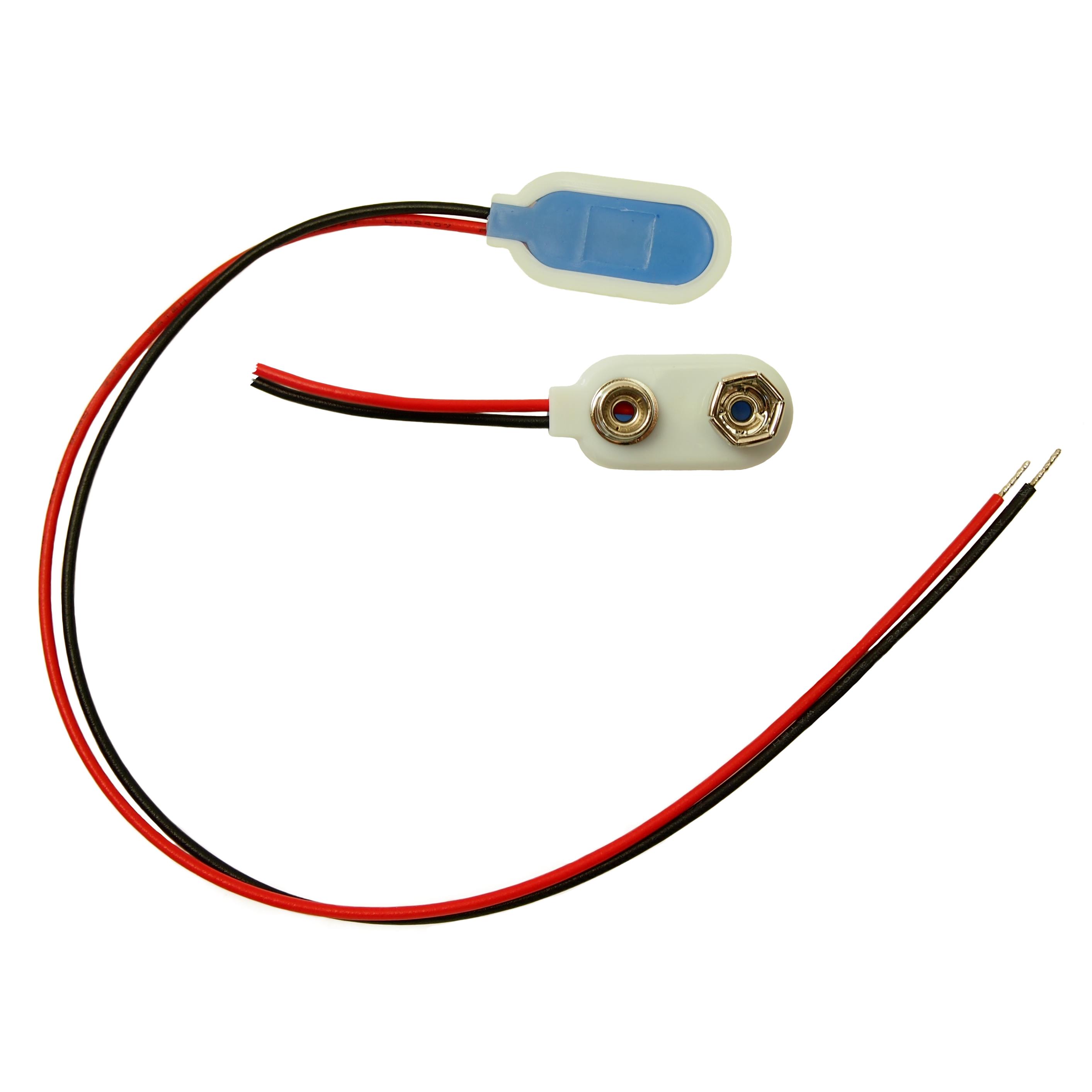 BATTERY CONNECTOR SNAP 9V LEADS
