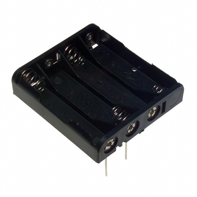 BATTERY HOLDER AAA 4 CELL PC PIN