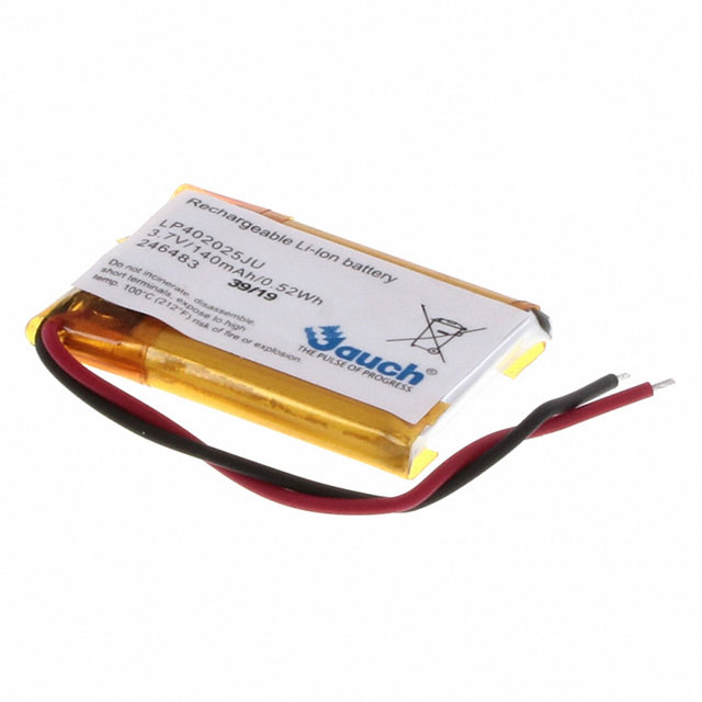BATTERY LITH POLY 3.7V 140MAH