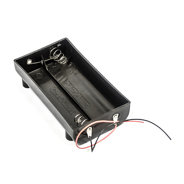BATTERY HOLDER D 4 CELL 6" LEADS