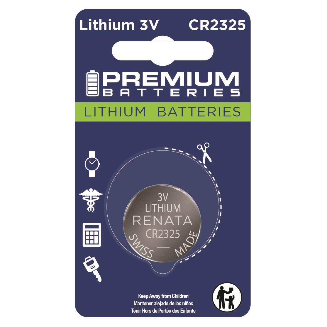 BATTERY LITHIUM 3V COIN 23MM