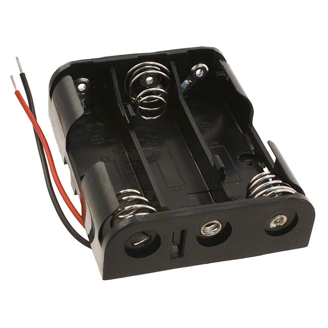 BATT HOLDER AA 3 CELL 6" LEADS