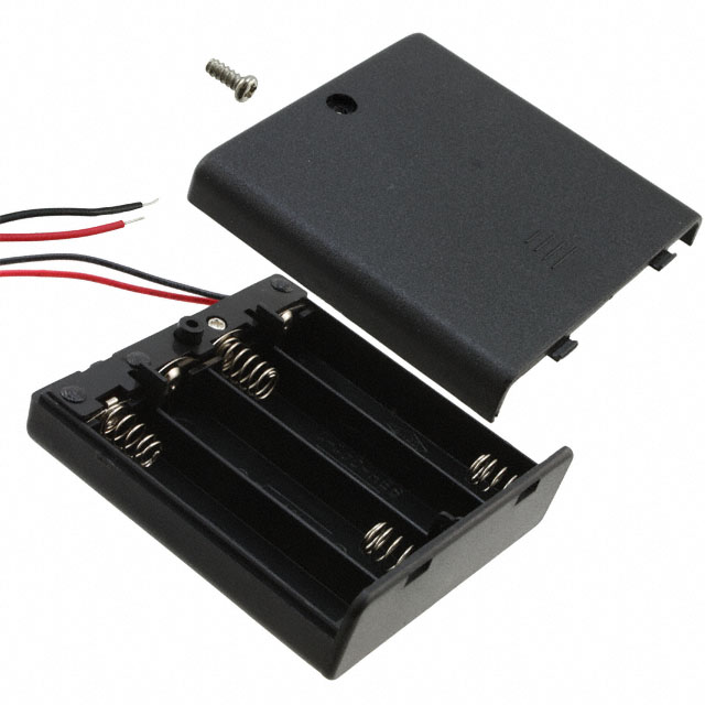 BATT HOLDER AA 4 CELL 6" LEADS