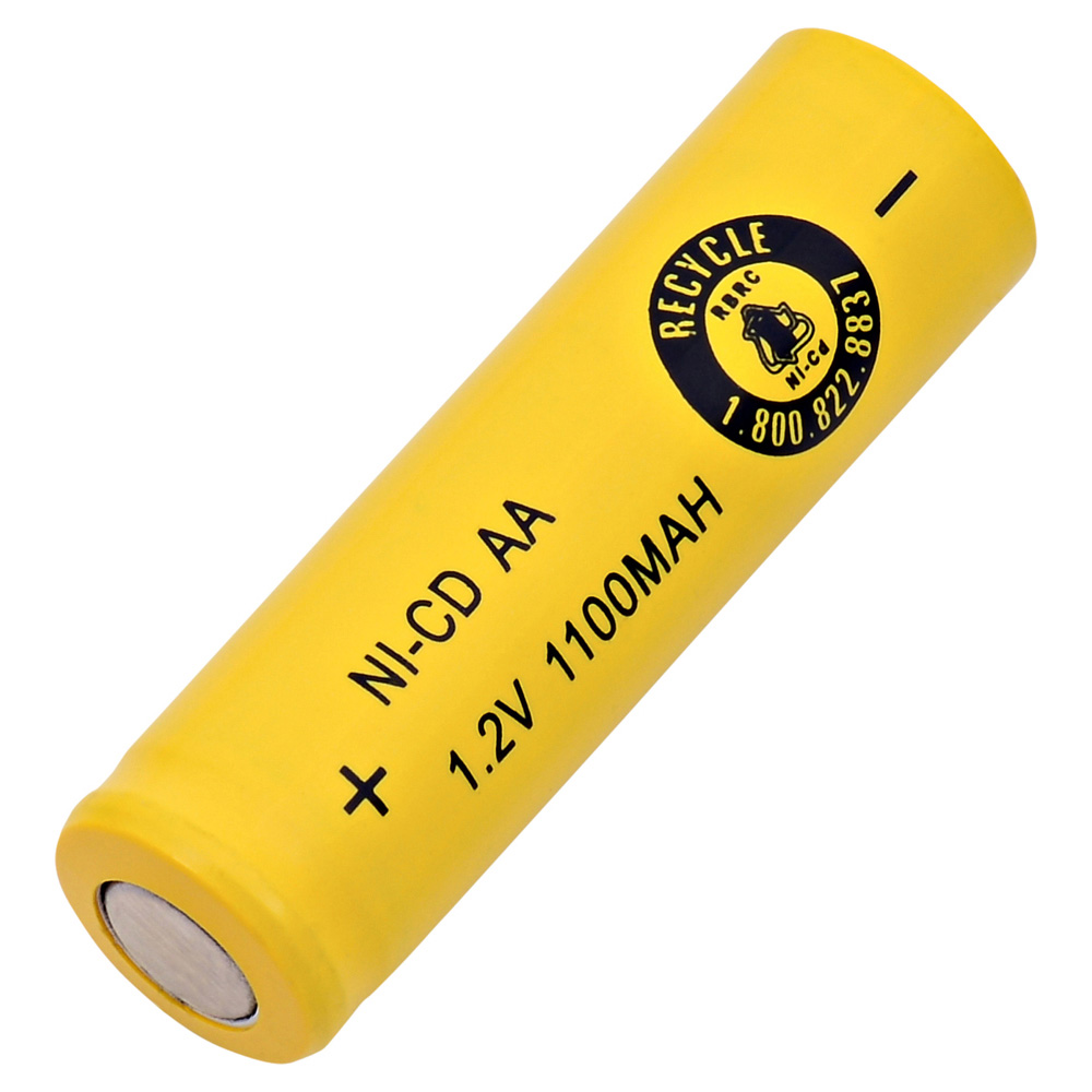 BATTERY NICAD 1.2V 1.1AH AA