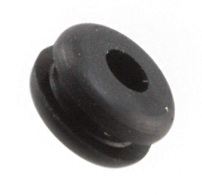 GROMMET 0.125" RUBBER BLACK