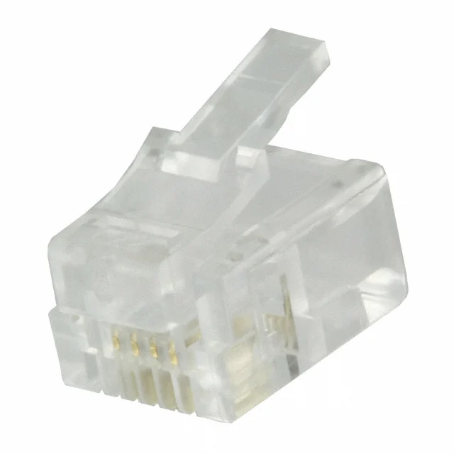 CONN MOD PLUG 6P4C UNSHIELDED