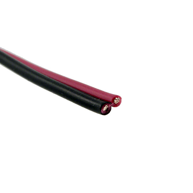 CABLE 2COND 22AWG BLK/RED