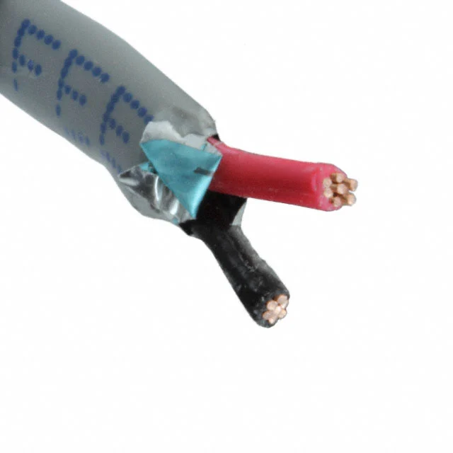 CABLE 2CON 20AWG GRAY SHLD