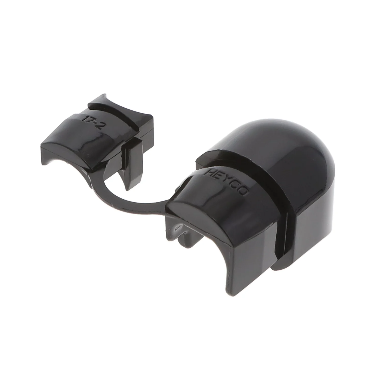 BUSHING W/STR RELIEF PA66 BLACK