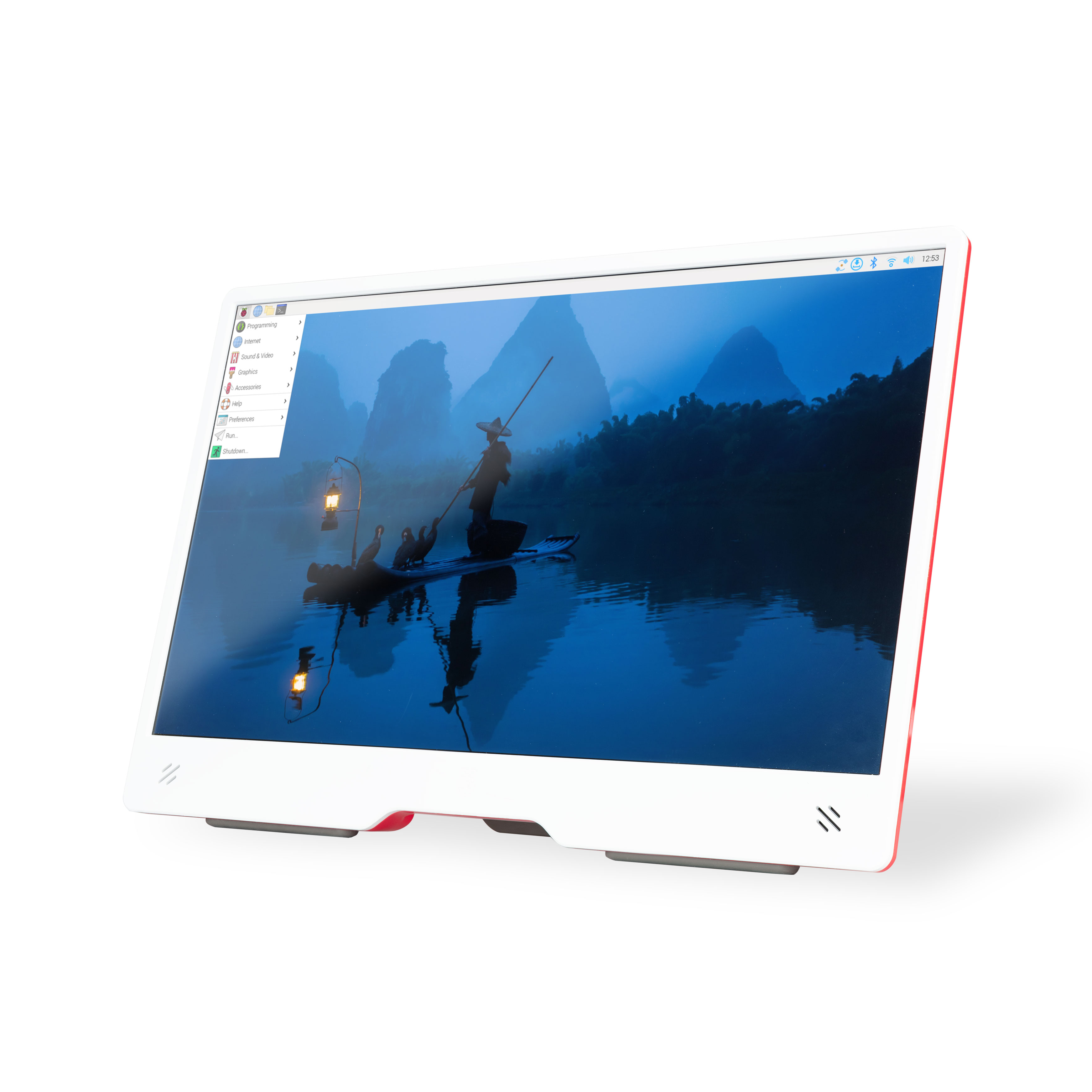 RASPBERRY PI MONITOR (RED/WHITE)