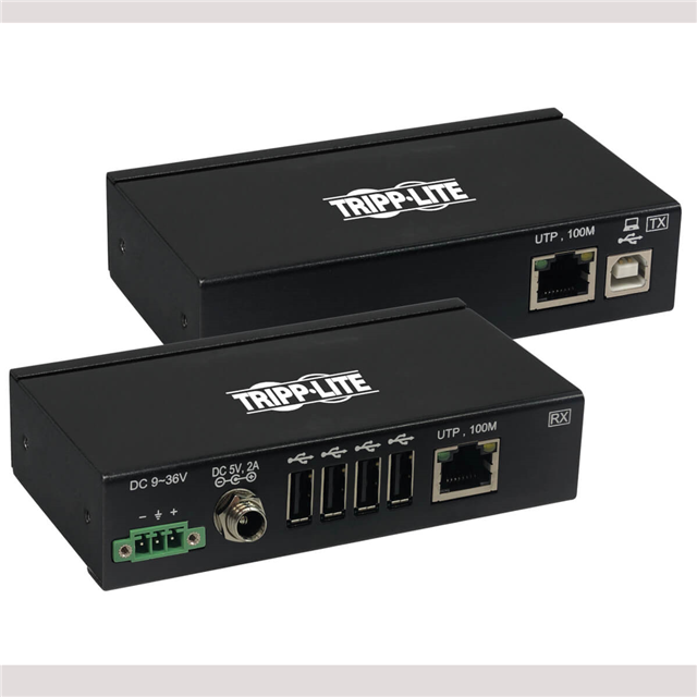 4-PORT INDUSTRIAL USB OVER CAT6