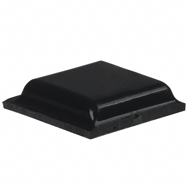 BUMPER SQU 0.413"L X 0.413"W BLK