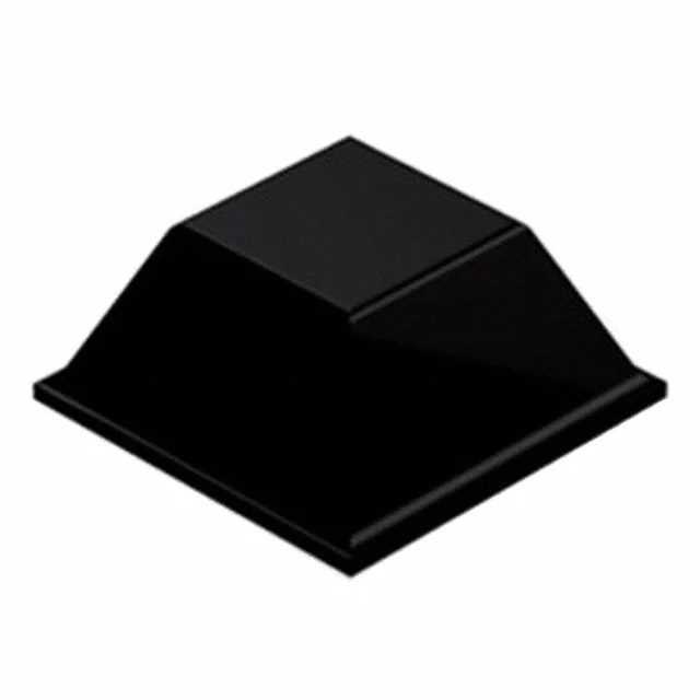 BUMPER SQUARE 0.5"L X 0.5"W BLK