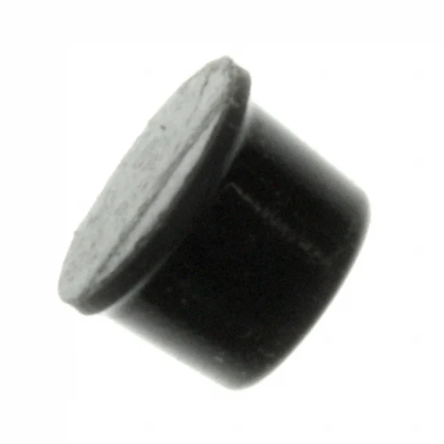 BUMPER CYLIN 0.375" DIA BLK