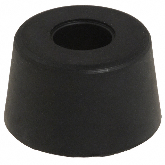 BUMPER CYLINDRICAL 0.75" DIA BLK
