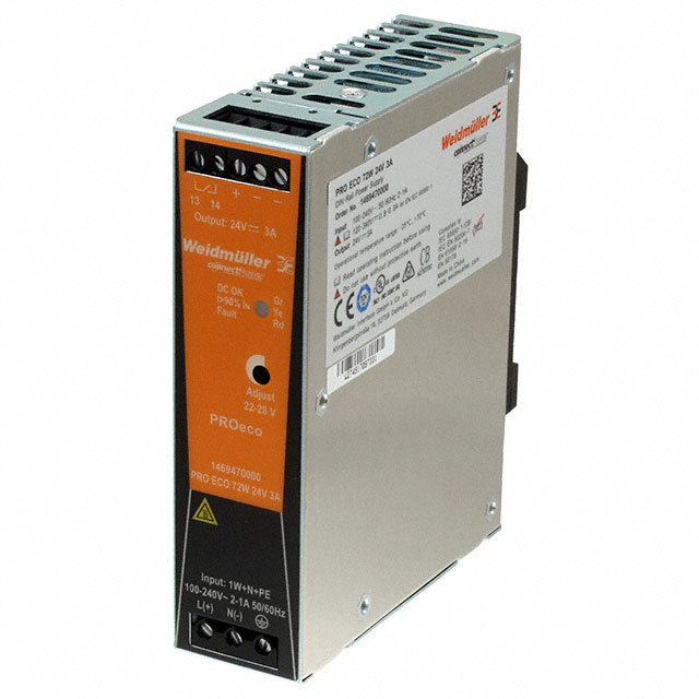 AC/DC DIN RAIL SUPPLY 24V 72W