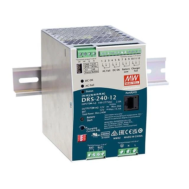AC/DC DIN RAIL SUPPLY 12V 240W