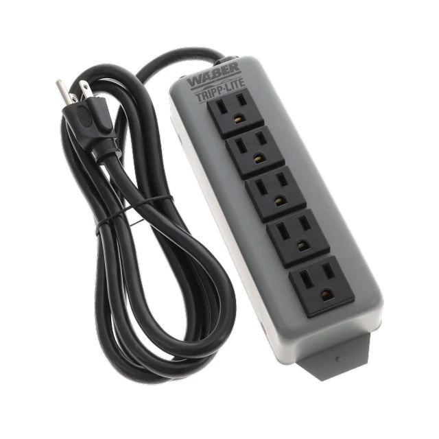 POWER STRIP 7.38"15A 5OUT 6'CORD
