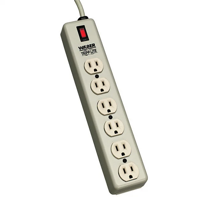 POWER STRIP 12.5"15A 6OUT 6'CORD POWER STRIP 12.5"15A 6OUT 6'CORD