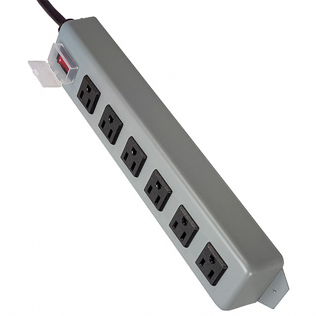 POWER STRIP 12.5"6OUT RA 15'CORD POWER STRIP 12.5"6OUT RA 15'CORD