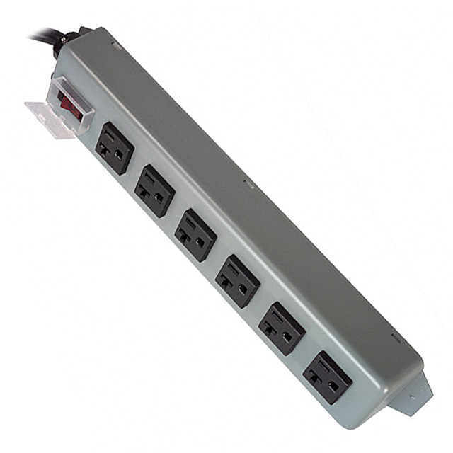 POWER STRIP 12.5"20A 6OUT15'CORD