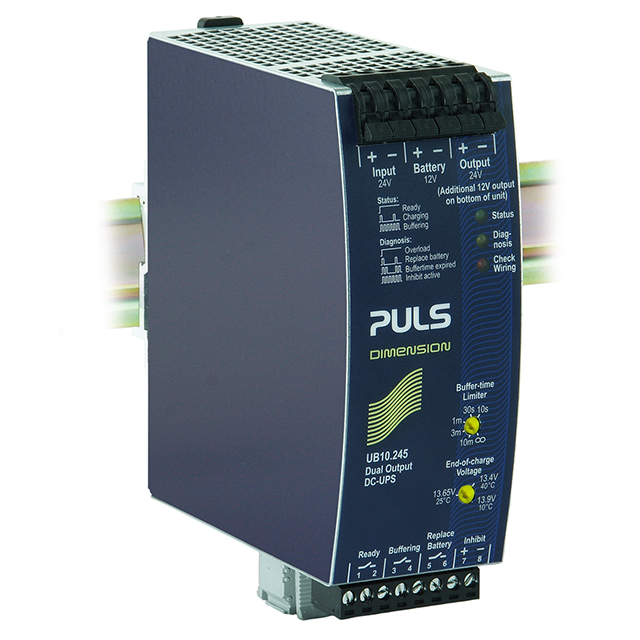 DIN RAIL UPS CONTR 24/12V 240W