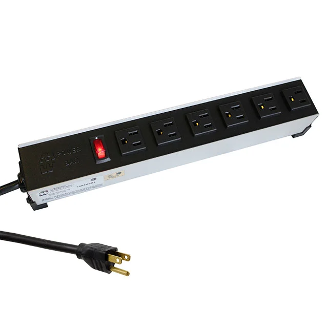 POWER STRIP 17" 15A 8OUT 6'C