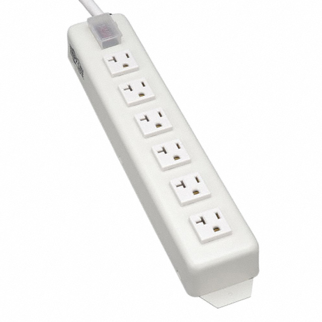 POWER STRIP 6OUT 15'CORD METAL