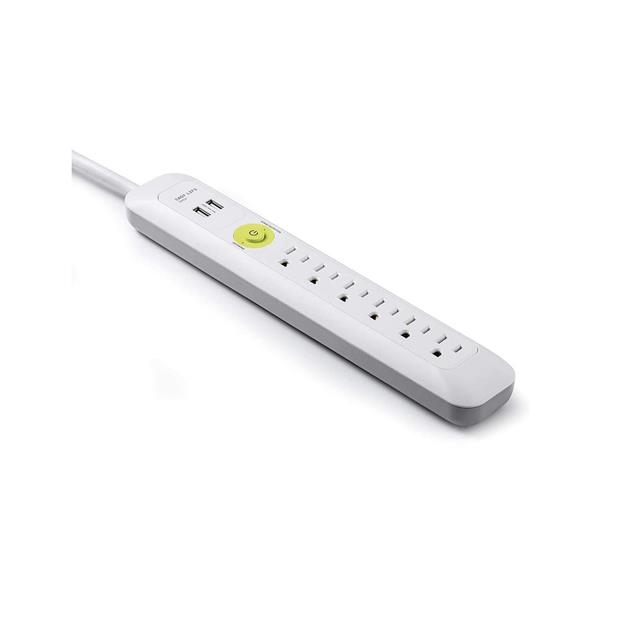 Surge Protector, 6 Outlet, 2 USB