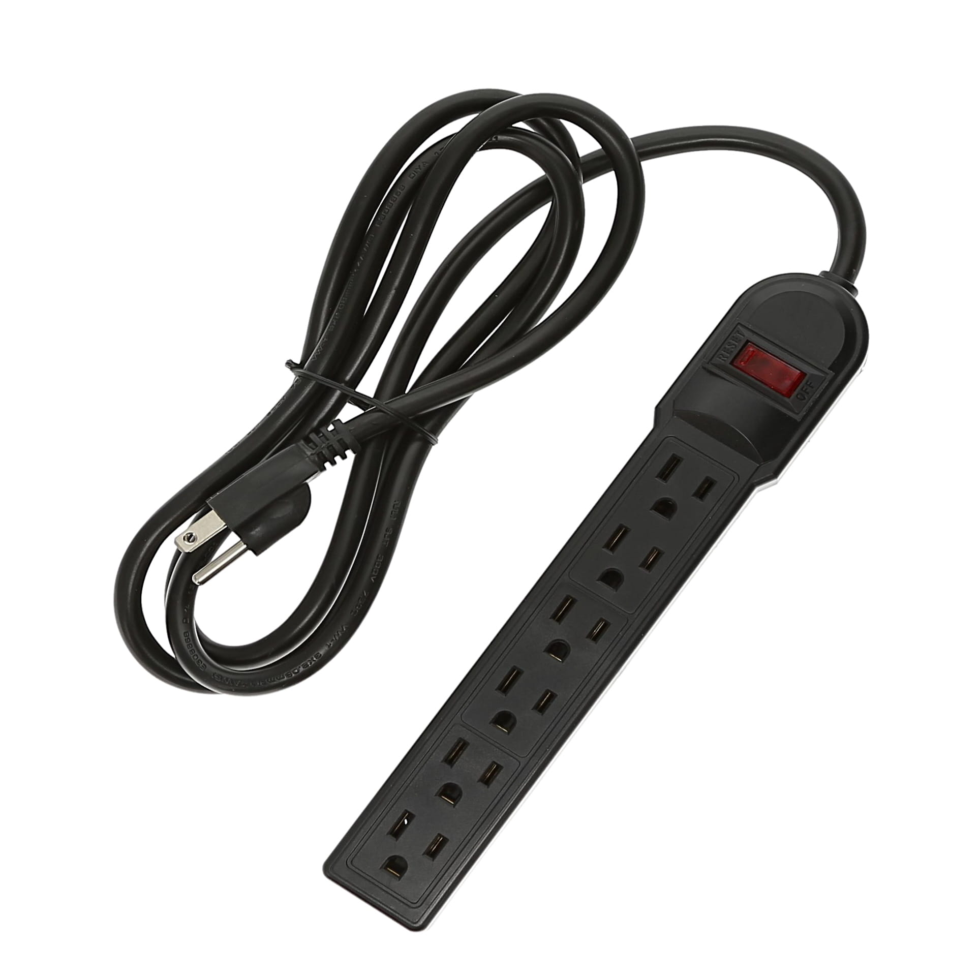 6Ft 6-Outlet Surge Protector 14A
