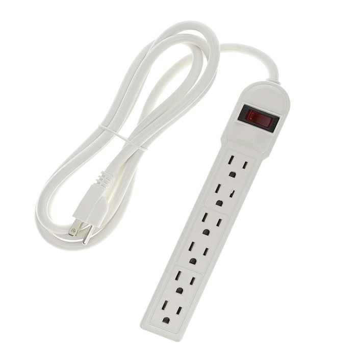 6Ft 6-Outlet Surge Protector 14A