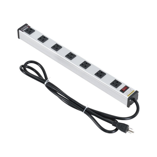 19" 7 OUTLET ALUMINUM POWER STRI