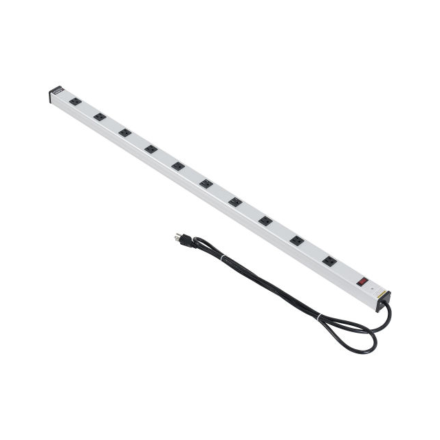 48" 10 OUTLET ALUMINUM POWER STR