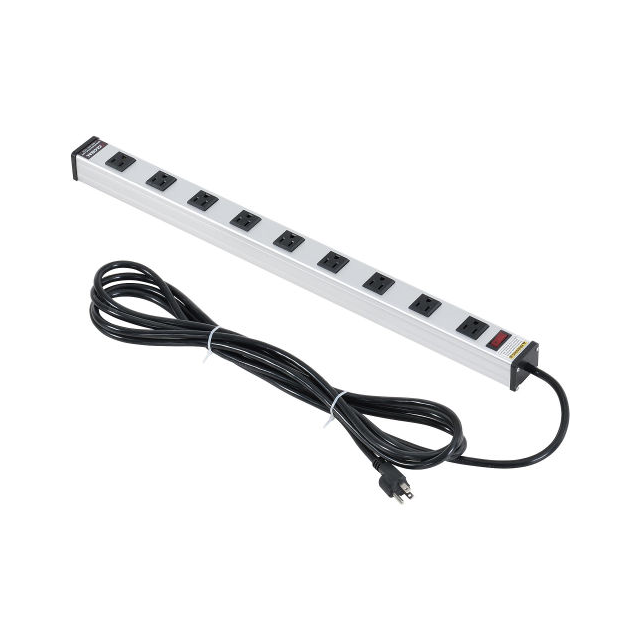 25" 9 OUTLET ALUMINUM POWER STRI
