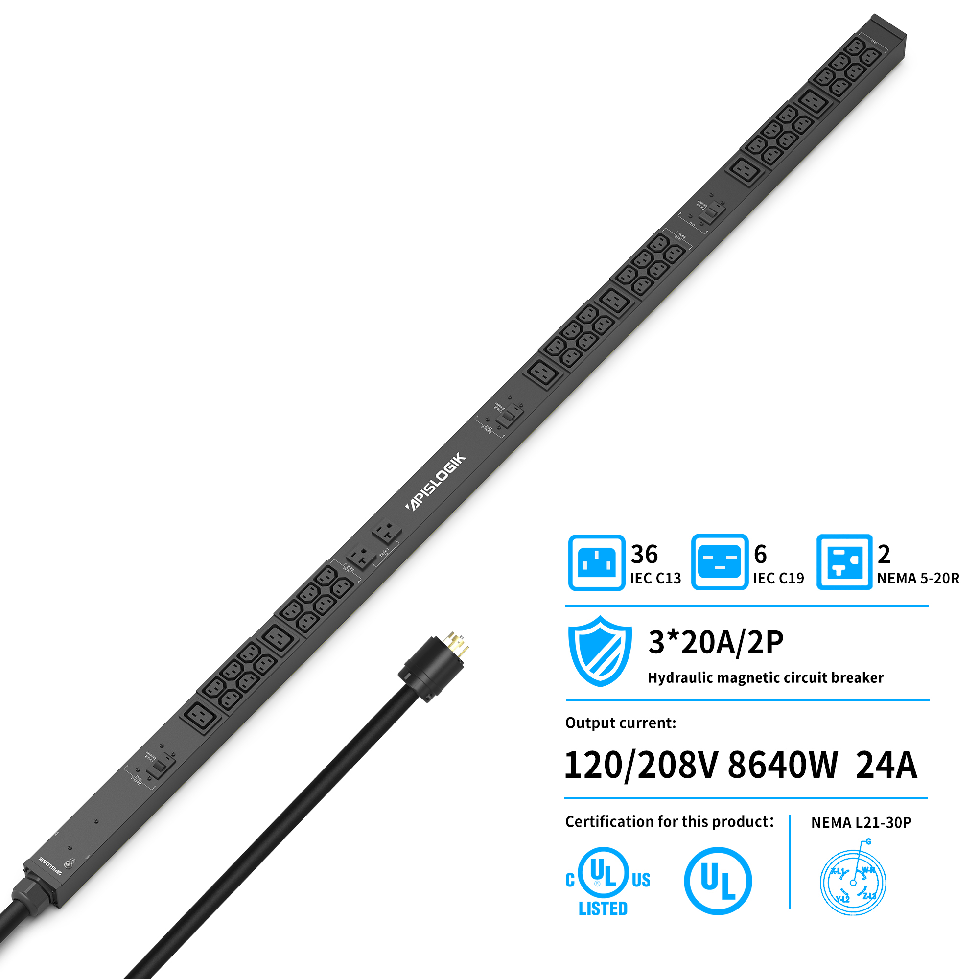 Basic Rack PDU , Power Strip, 24