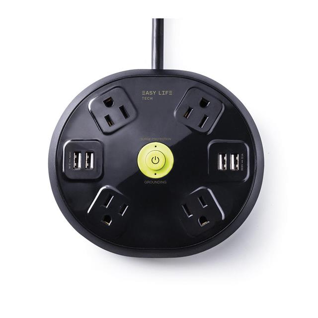 Surge Protector Hub, 4 Outlet, 4