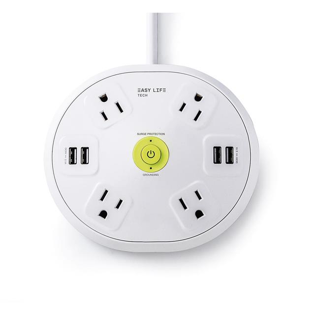 Surge Protector Hub, 4 Outlet, 4