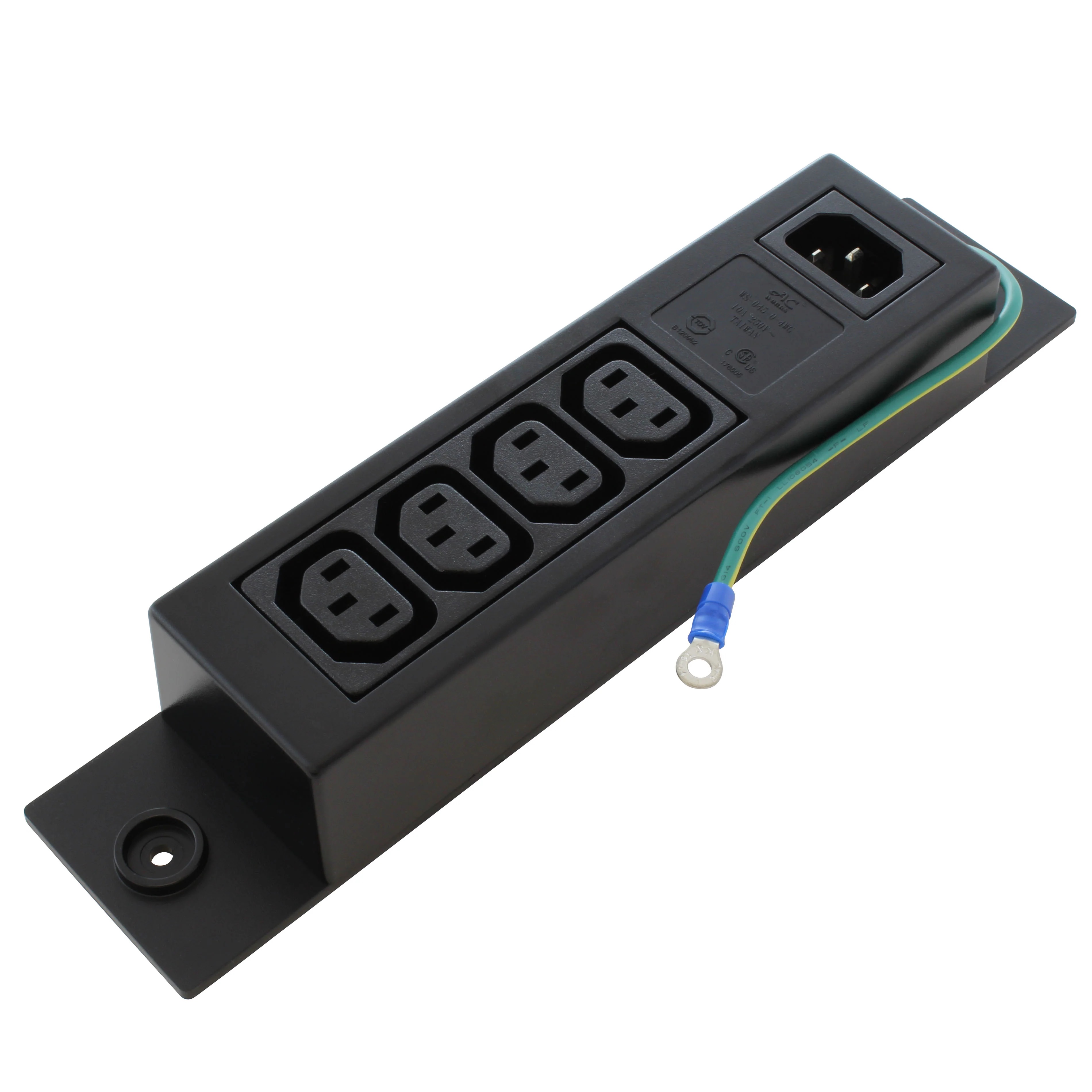 C14 to (4) C13 Power Strip
