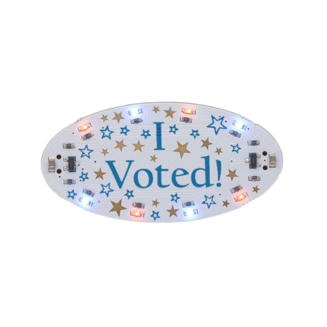 I VOTED BLINKY BADGE WEARABLE