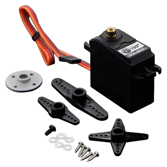 SERVOMOTOR RC 6V MET GEARED 15KG