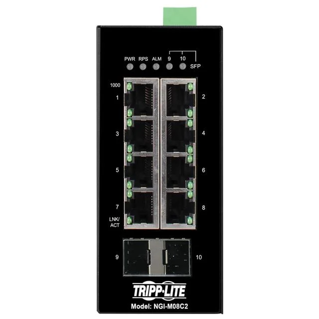 8-PORT MANAGED INDUSTRIAL GIGABI
