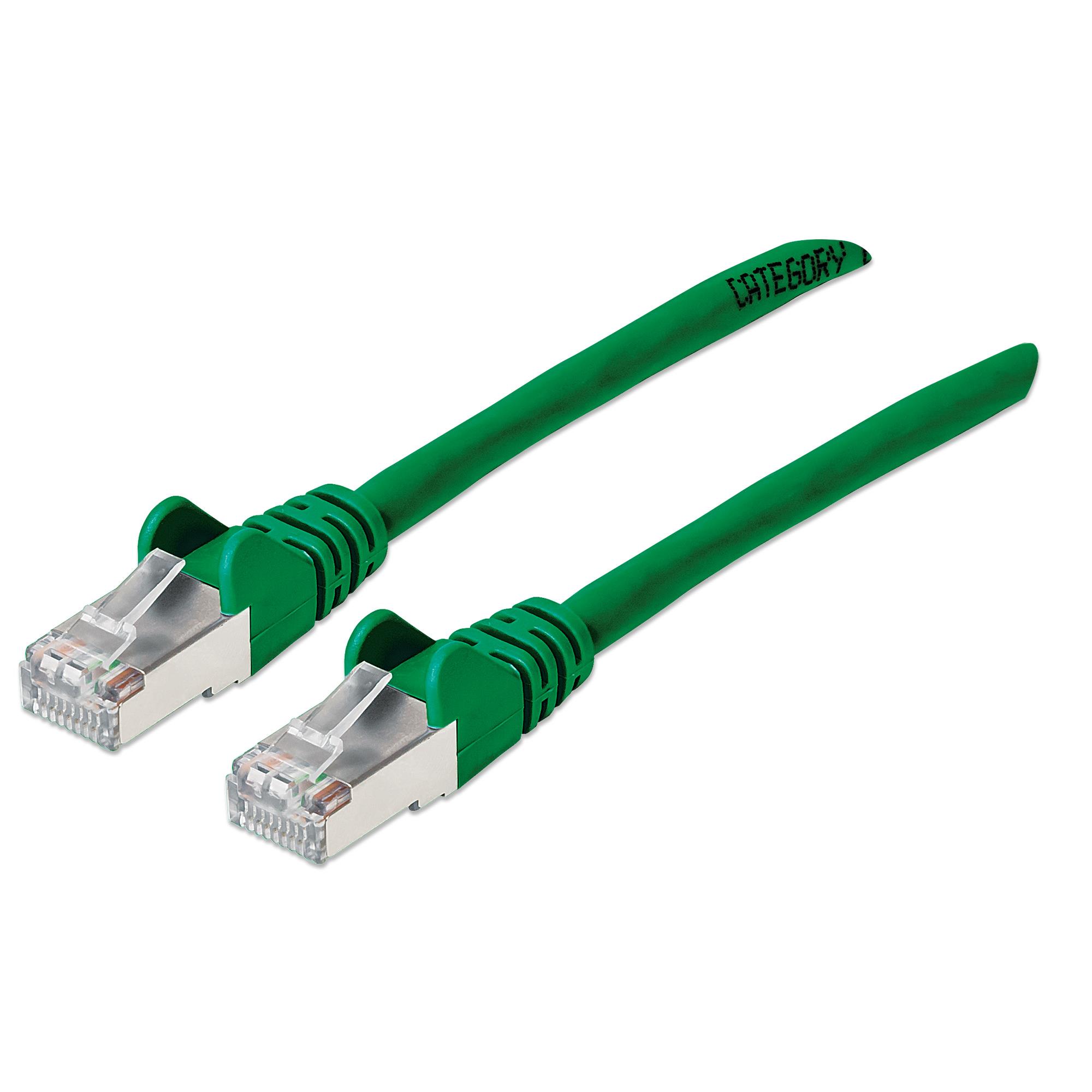 Cat6a SFTP Netw Cable 1ft Green