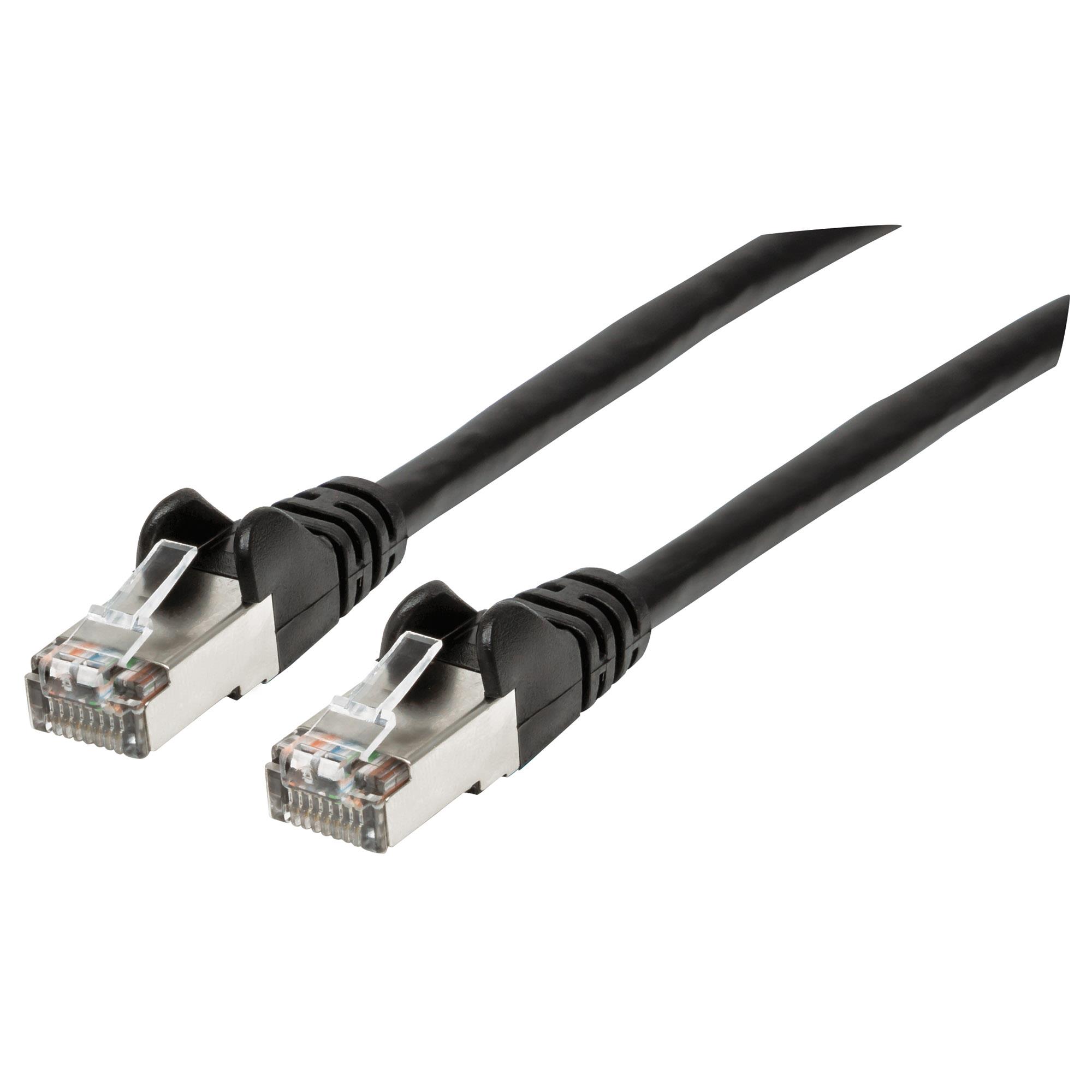 Cat6a SFTP Netw Cable 10ft Black