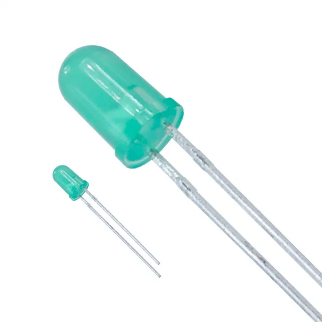 LED GREEN DIFFUSED T-1 3/4 T/H
