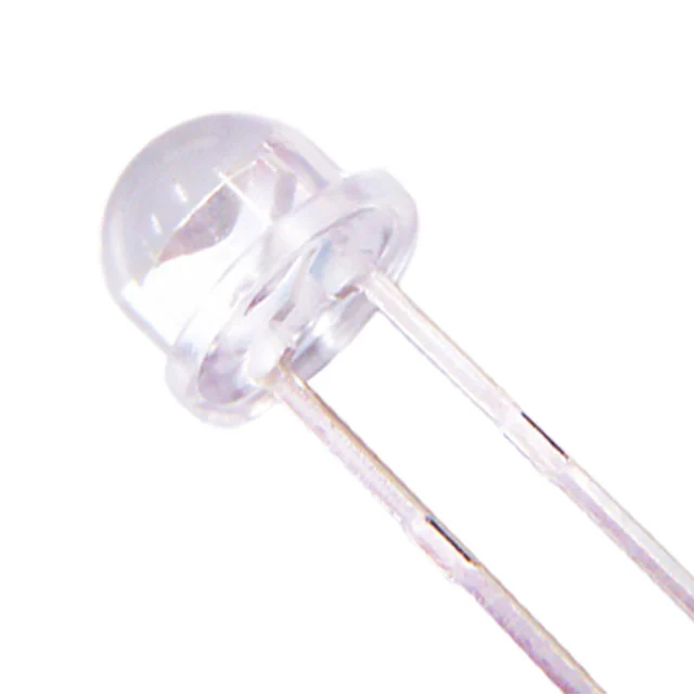 LED COOL WHITE CLR 5MM ROUND T/H