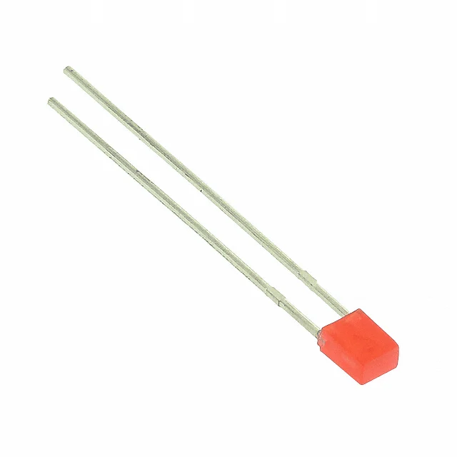 LED RED DIFFUSED RECTANGULAR T/H