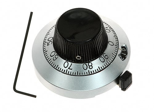 SCALE DIAL 0.25" 15 TURN METAL
