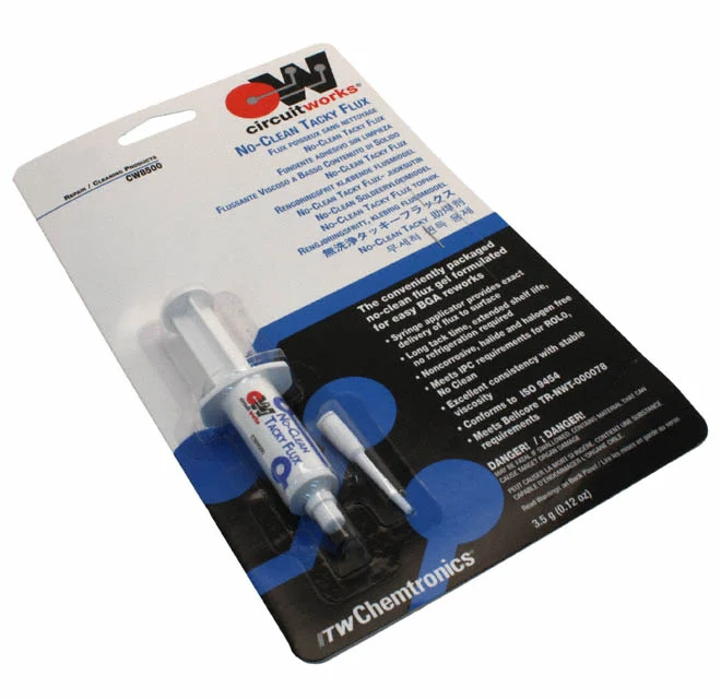 NO-CLEAN TACKY FLUX W/SYRINGE