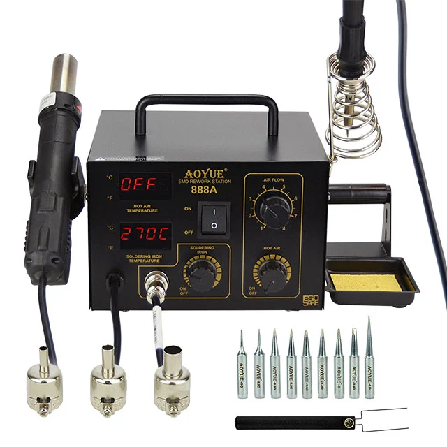 888A 2 IN 1 DIGITAL HOT AIR REWO