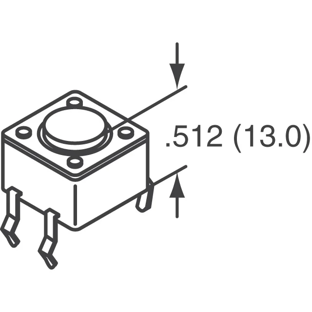 SWITCH TACTILE SPST-NO 0.05A 24V SWITCH TACTILE SPST-NO 0.05A 24V